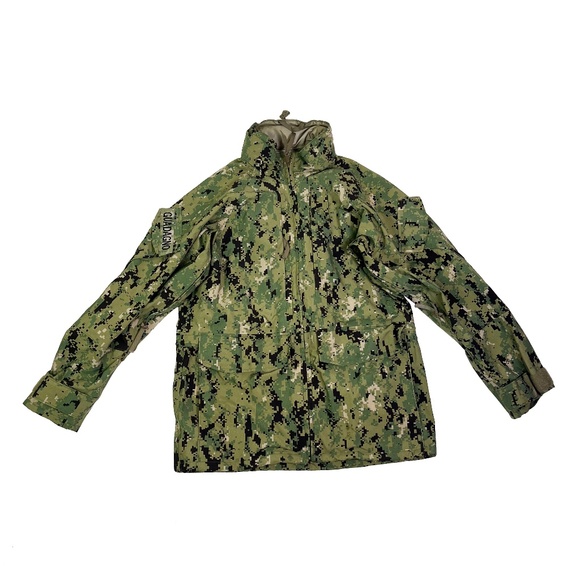 US Navy Type III Working Parka Green Digital Camo Full Zip Jacket - Picture 1 of 6